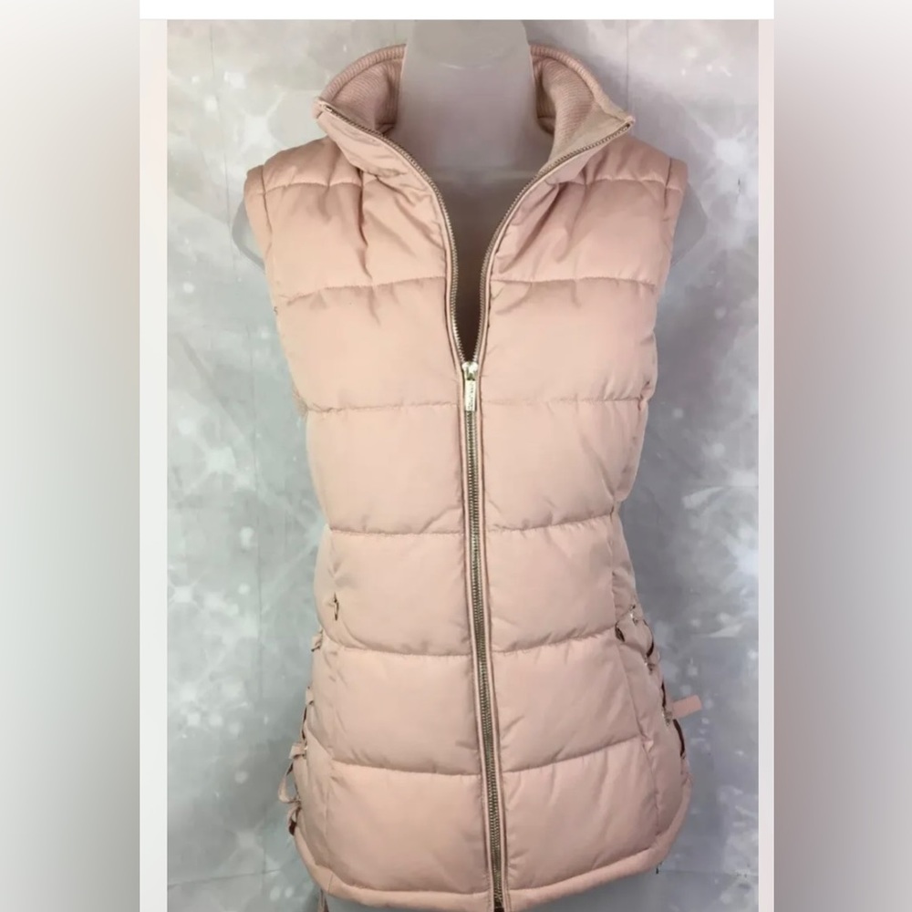 🌷CALVIN KLEIN LACE UP QUILTED PUFFER VEST NWOT